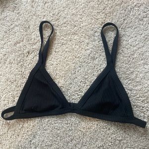 PAC SUN size S black ribbed bikini top
